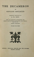 THE DECAMERON. [2 VOLS.]