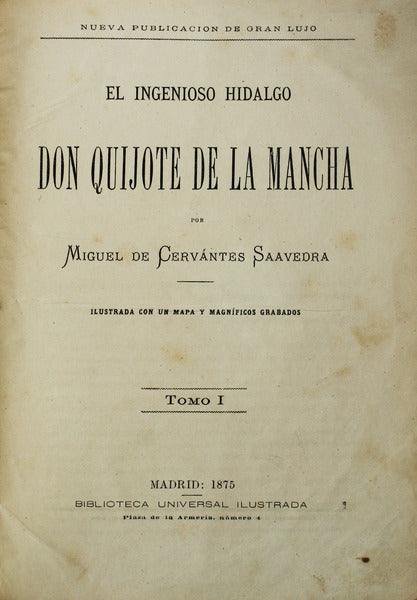 EL INGENIOSO HIDALGO DON QUIJOTE DE LA MANCHA. [ED. 1875]