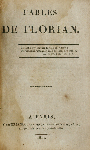 FALBES DE FLORIAN. [2 OBRAS]