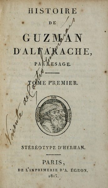 HISTOIRE DE GUZMAN D'ALFARACHE,