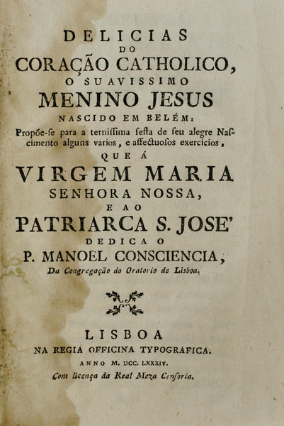 DELICIAS DO CORAÃ‡ÃƒO CATHOLICO, O SUAVISSIMO MENINO JESUS