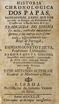 HISTORIA CHRONOLOGICA DOS PAPAS EMPERADORES, E REYS,