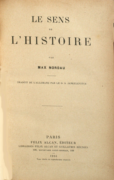 LES SENS DE L'HISTOIRE.
