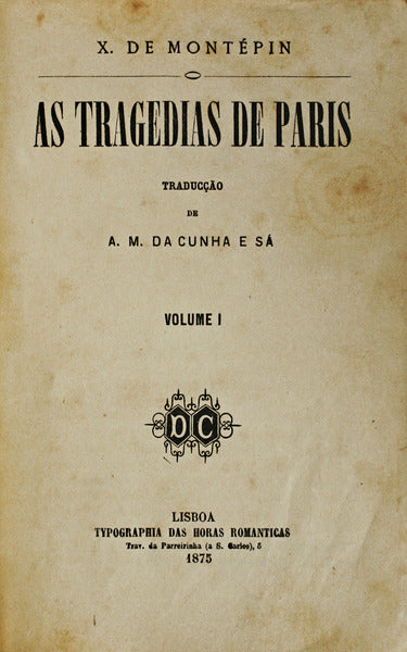 AS TRAGEDIAS DE PARIS.