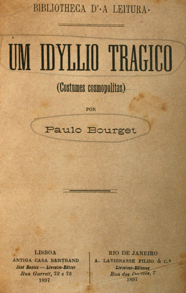 UM IDYLLIO TRAGICO.