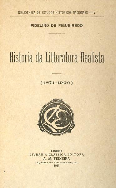 HISTORIA DA LITTERATURA REALISTA (1871-1900).