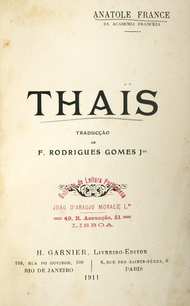 THAIS E CONTOS ESCOLHIDOS.