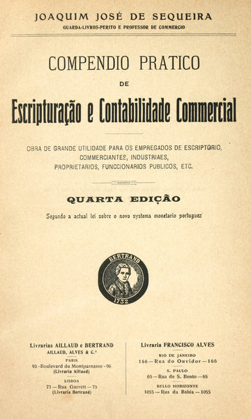 COMPENDIO PRATICO DE ESCRIPTURAÃ‡ÃƒO E CONTABILIDADE COMMERCIAL.