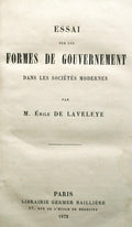 ESSAI SUR LES FORMES DE GOUVERNEMENT DANS LES SOCIÃ‰TÃ‰S MODERNES.