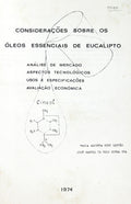 CONSIDERAÃ‡Ã•ES SOBRE OS Ã“LEOS ESSENCIAIS DE EUCALIPTO.