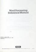 WORD PROCESSING, REFERENCE MANUAL.
