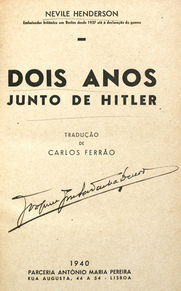 DOIS ANOS JUNTO DE HITLER.