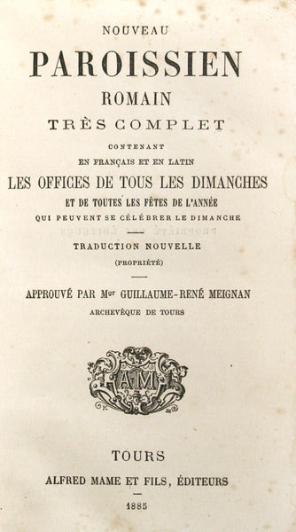 NOUVEAU PAROISSIEN ROMAIN.