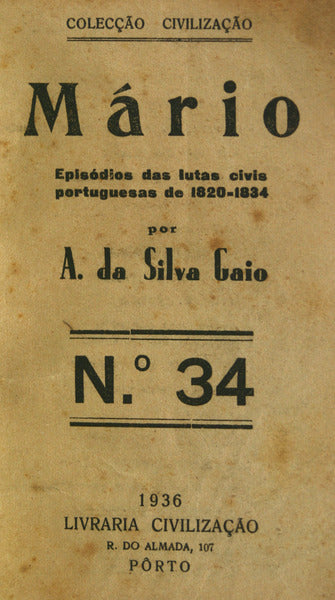 MÃRIO. [CIVILIZAÃ‡ÃƒO - 1936]
