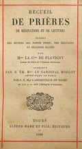 RECUEIL DE PRIÃˆRES DE MÃ‰DITATIONS ET DE LECTURES.
