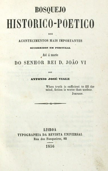 BOSQUEJO HISTORICO-POETICO.