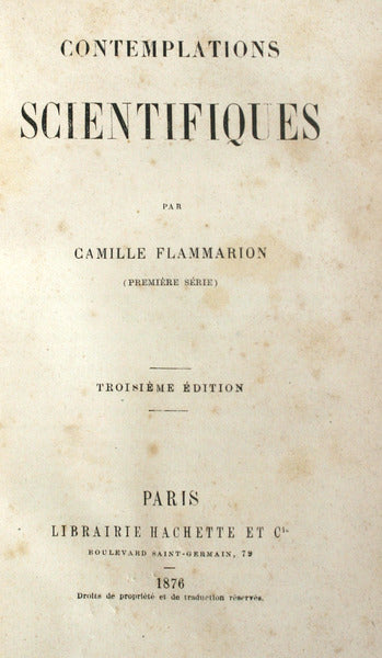 CONTEMPLATIONS SCIENTIFIQUES [TroisiÃ¨me Ã‰dition].