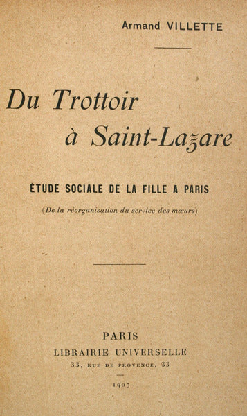 DU TROTTOIR Ã€ SAINT-LAZARE.
