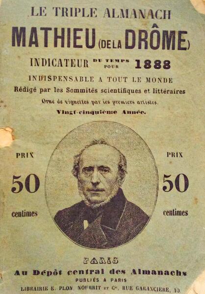 LE TRIPLE ALMANACH DE MATHIEU (DE LA DRÃ”ME).