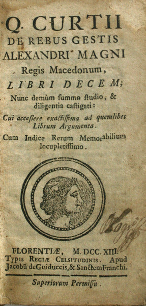 DE REBUS GESTIS ALEXANDRI MAGNI REGIS MACEDONUM, LIBRI DECEM;