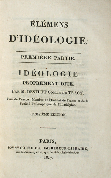 Ã‰LÃ‰MENS D'IDÃ‰OLOGIE. [INCOMPLETO]