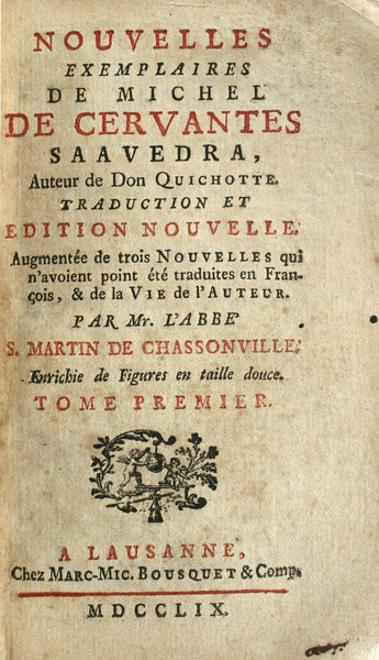 NOUVELLES EXEMPLAIRES DE MICHEL DE CERVANTES SAAVEDRA,