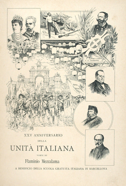 XXV ANIVERSARIO DELLA UNITÃ€ ITALIANA. [HOMENAGEM D. CARLOS I]
