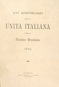 XXV ANIVERSARIO DELLA UNITÃ€ ITALIANA. [HOMENAGEM DÂª. MARIA PIA]