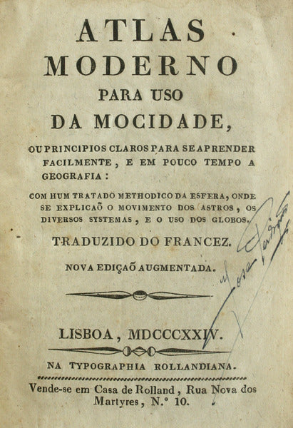 ATLAS MODERNO PARA USO DA MOCIDADE, [4.Âª EDIÃ‡ÃƒO]