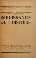 IMPUISSANCE DE L'HISTORIE.
