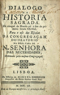 DIALOGO DA HISTORIA SAGRADA. [5 OBRAS]