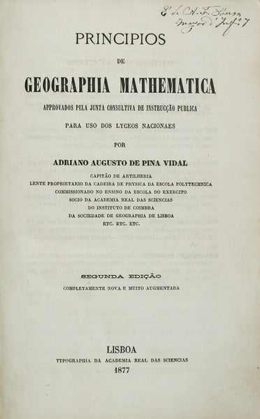 PRINCIPIOS DE GEOGRAPHIA MATHEMATICA.