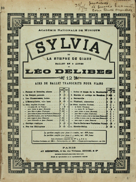 SYLVIA. [15 OBRAS]