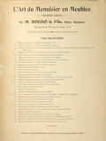 ART DU MENUISIER EN MEUBLES.