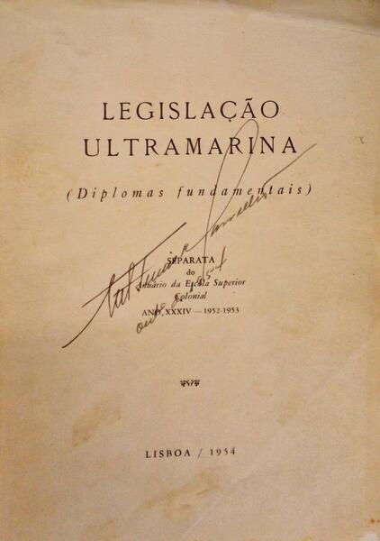 LEGISLAÃ‡ÃƒO ULTRAMARINA (DIPLOMAS FUNDAMENTAIS).