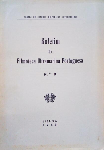 BOLETIM DA FILMOTECA ULTRAMARINA PORTUGUESA NÂº 9.