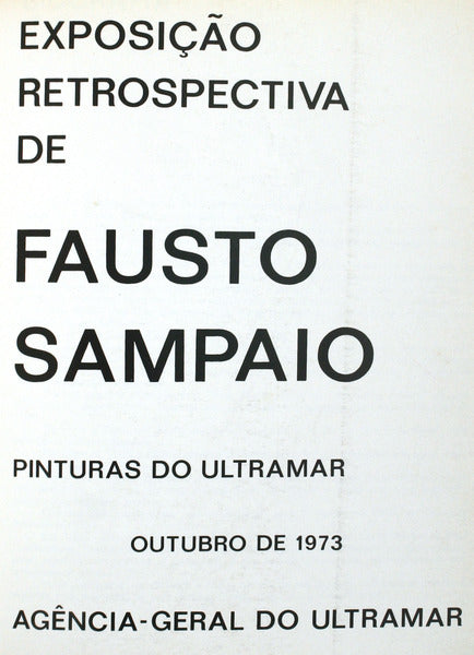 FAUSTO SAMPAIO PINTURAS DO ULTRAMAR.
