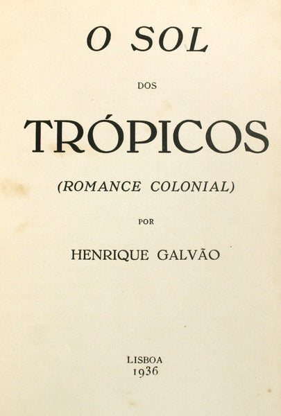 O SOL DOS TRÃ“PICOS.
