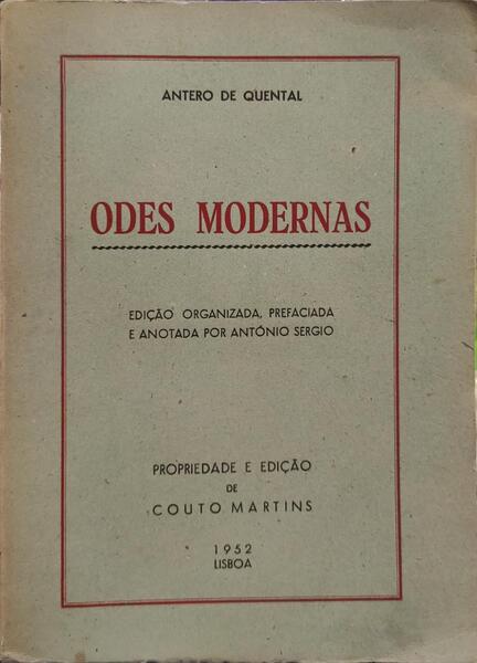 ODES MODERNAS.