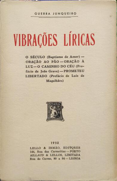 VIBRAÃ‡Ã•ES LÃRICAS. [3.Âª EDIÃ‡ÃƒO]