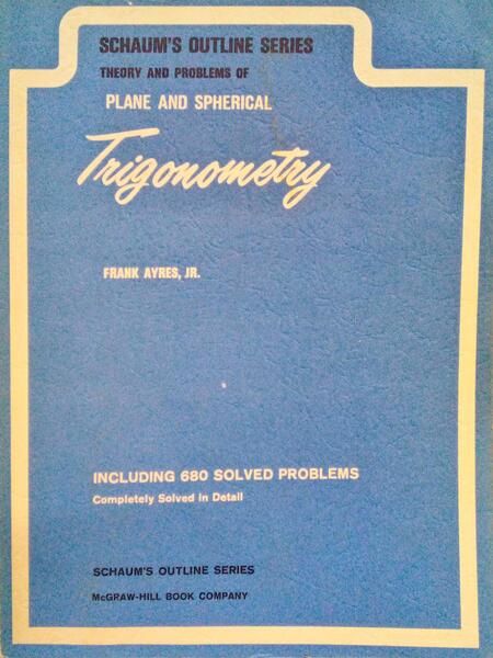 THEORY AND PROBLEMS OF PLANE AD SPHERICAL TRIGONOMETRY.