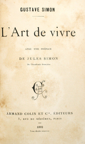L'ART DE VIVRE.