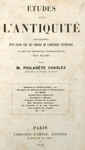 Ã‰TUDES SUR L'ANTIQUITÃ‰.
