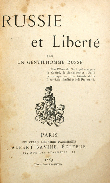 RUSSIE ET LIBERTÃ‰.