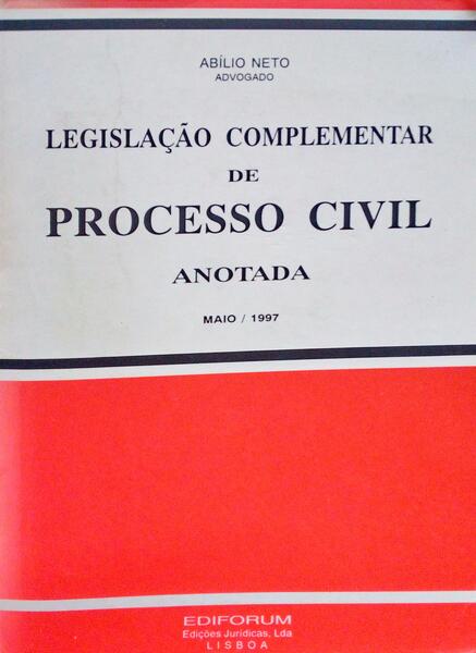 LEGISLAÃ‡ÃƒO COMPLEMENTAR DE PROCESSO CIVIL ANOTADO.