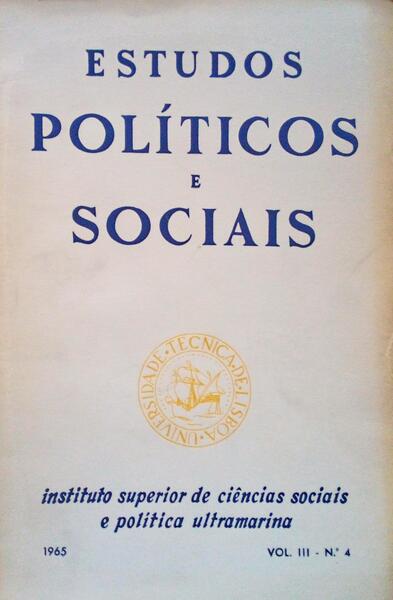 ESTUDOS POLÃTICOS E SOCIAIS, VOL. III, N.Âº 4.