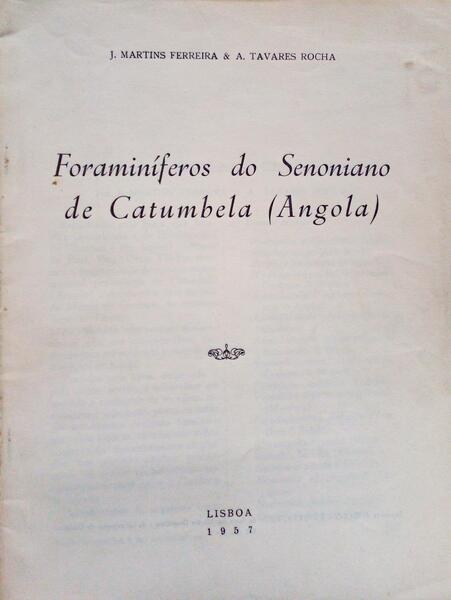 FORAMINÃFEROS DO SENONIANO DE CATUMBELA (ANGOLA).