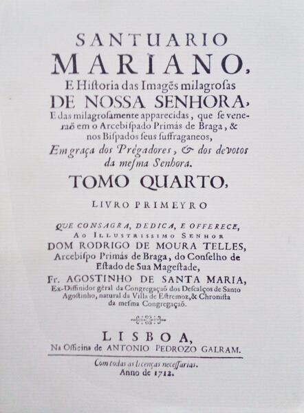 SANTUÃRIO MARIANO. [TOMO 4.Âº, LIVROS 1.Âº E 2.Âº - EDIÃ‡ÃƒO FAC-SÃMILE]