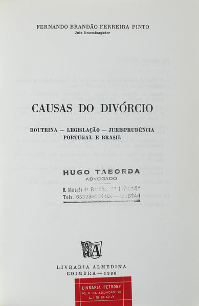 CAUSAS DO DIVÃ“RCIO.