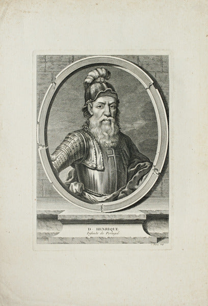 GRAVURA - SÃ‰C. XVIII - D. HENRIQUE INFANTE DE PORTUGAL.